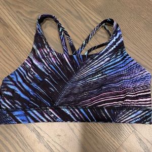 Lululemon Energy Bra Blue Black Size 10